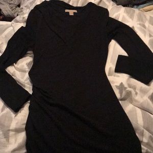 Banana Republic fitted black knit dress